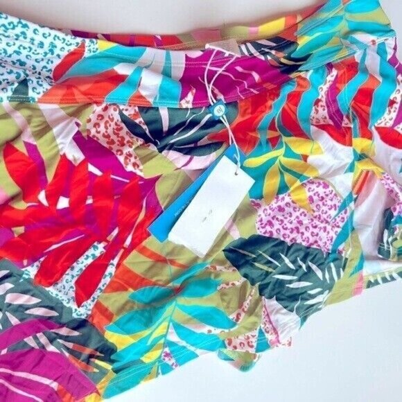 BLEU BY ROD BEATTIE Wild at Heart High-Waist Swim Skirt swimwear, swimsuit 16W - Picture 13 of 16